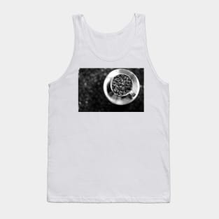 Coffee beans with black and white Tank Top